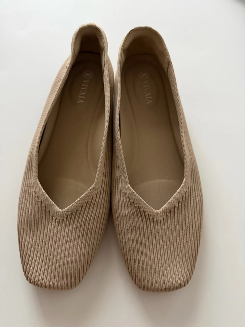 VIVAIA Square-Toe V-Cut Flats (Margot™ 2.0) Size 39 EU (8 US) - Picture 6 of 9